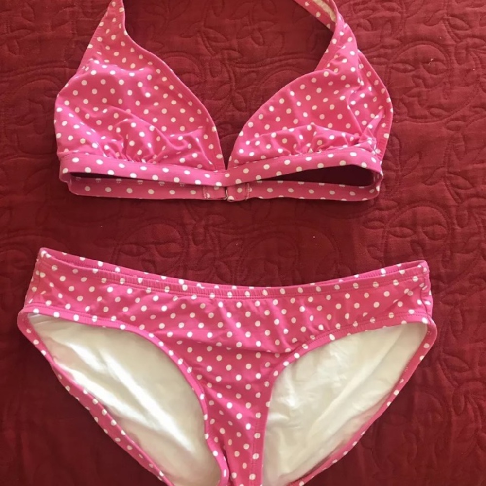 Lilly Pulitzer pink polka dot bikini 👙 size 10